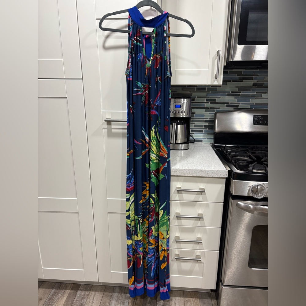 Meghan LA tropical print maxi dress